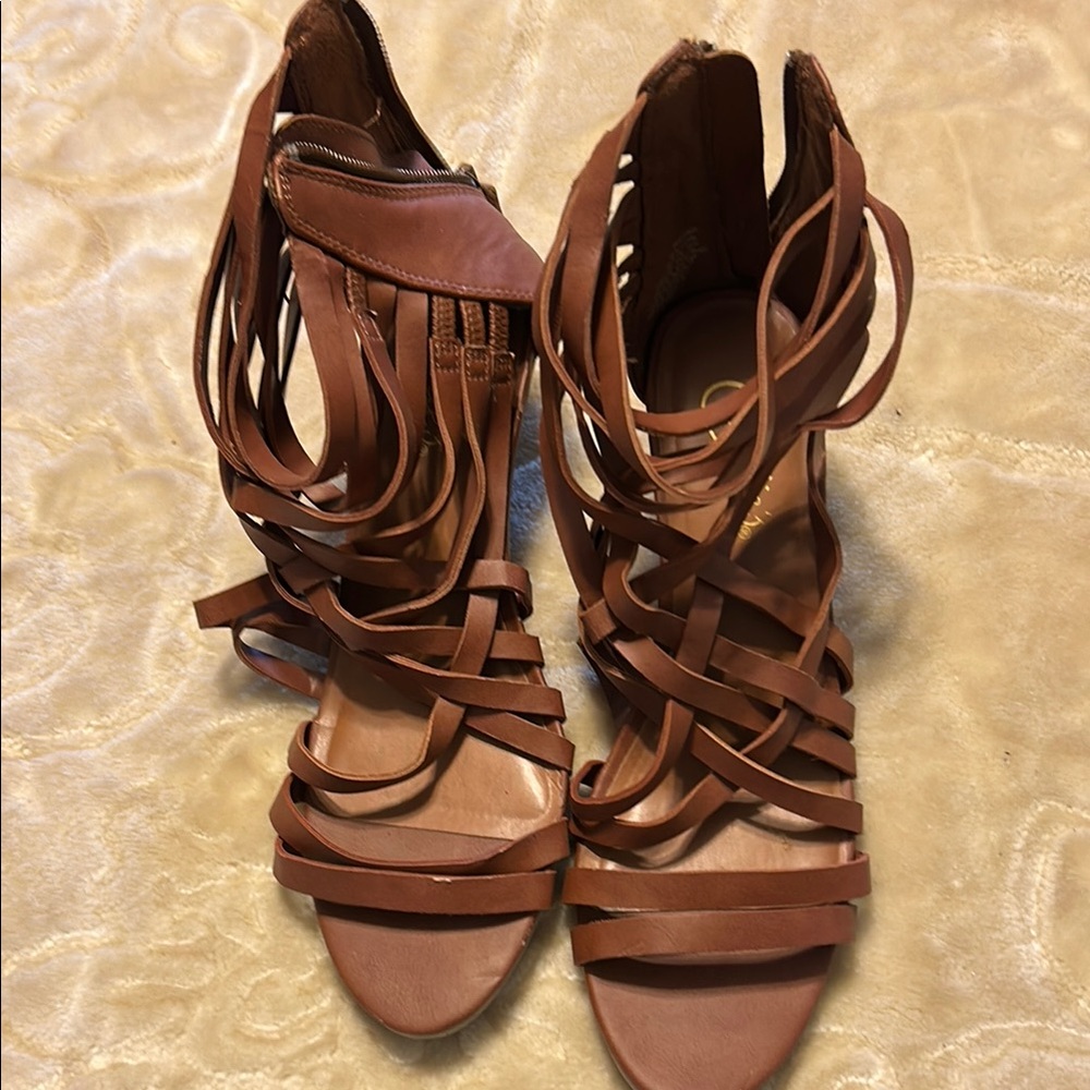 Brown Strappy Women's Sandals